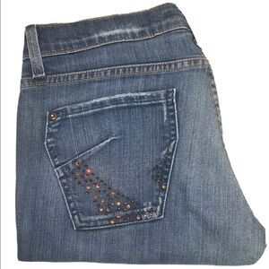 James Jeans Rhinestone pocket stretch flare leg